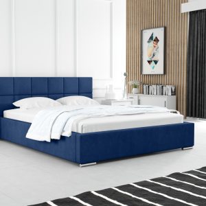 Łóżko tapicerowane CARLO z pojemnikiem i stelażem