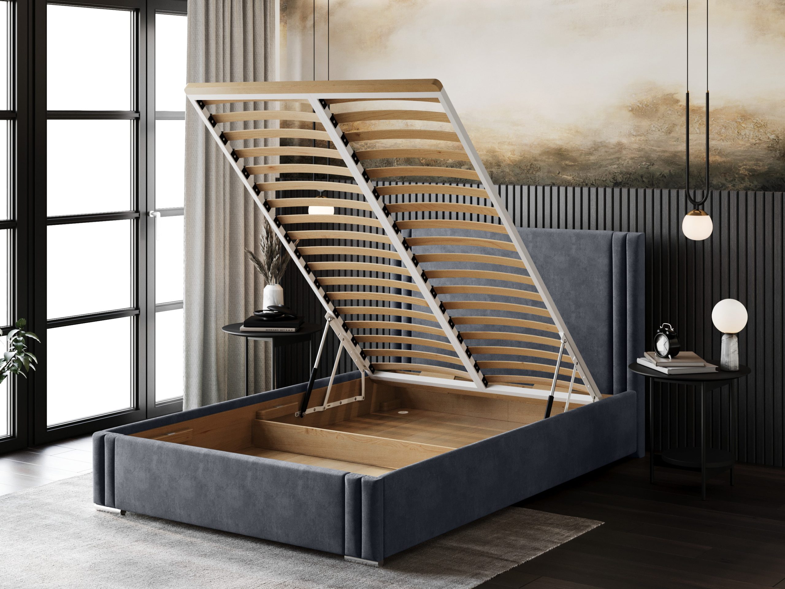 PODNIESIONY STELAŻ – AMOR VELVET 4320